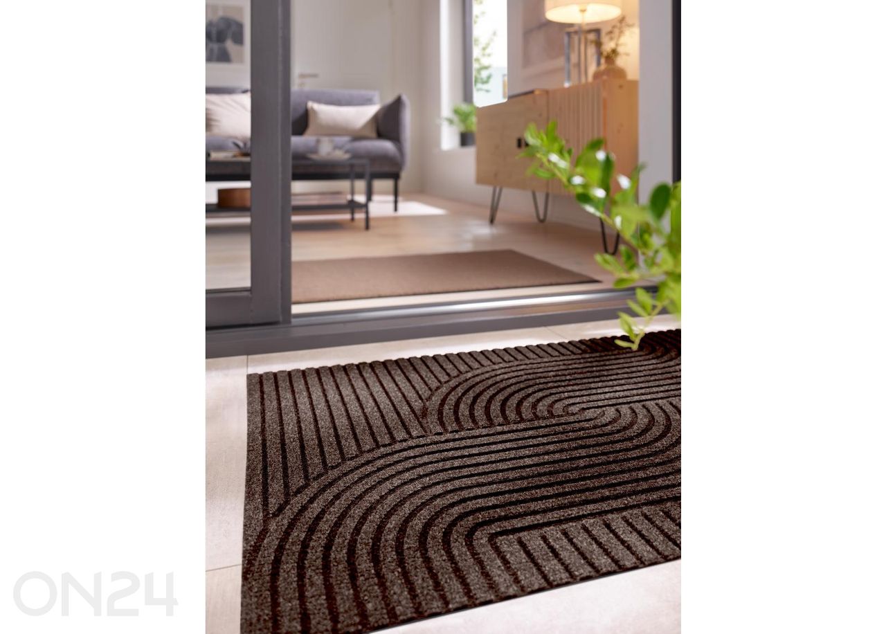 Дверной коврик Dune Loop dark brown 60x90 см увеличить