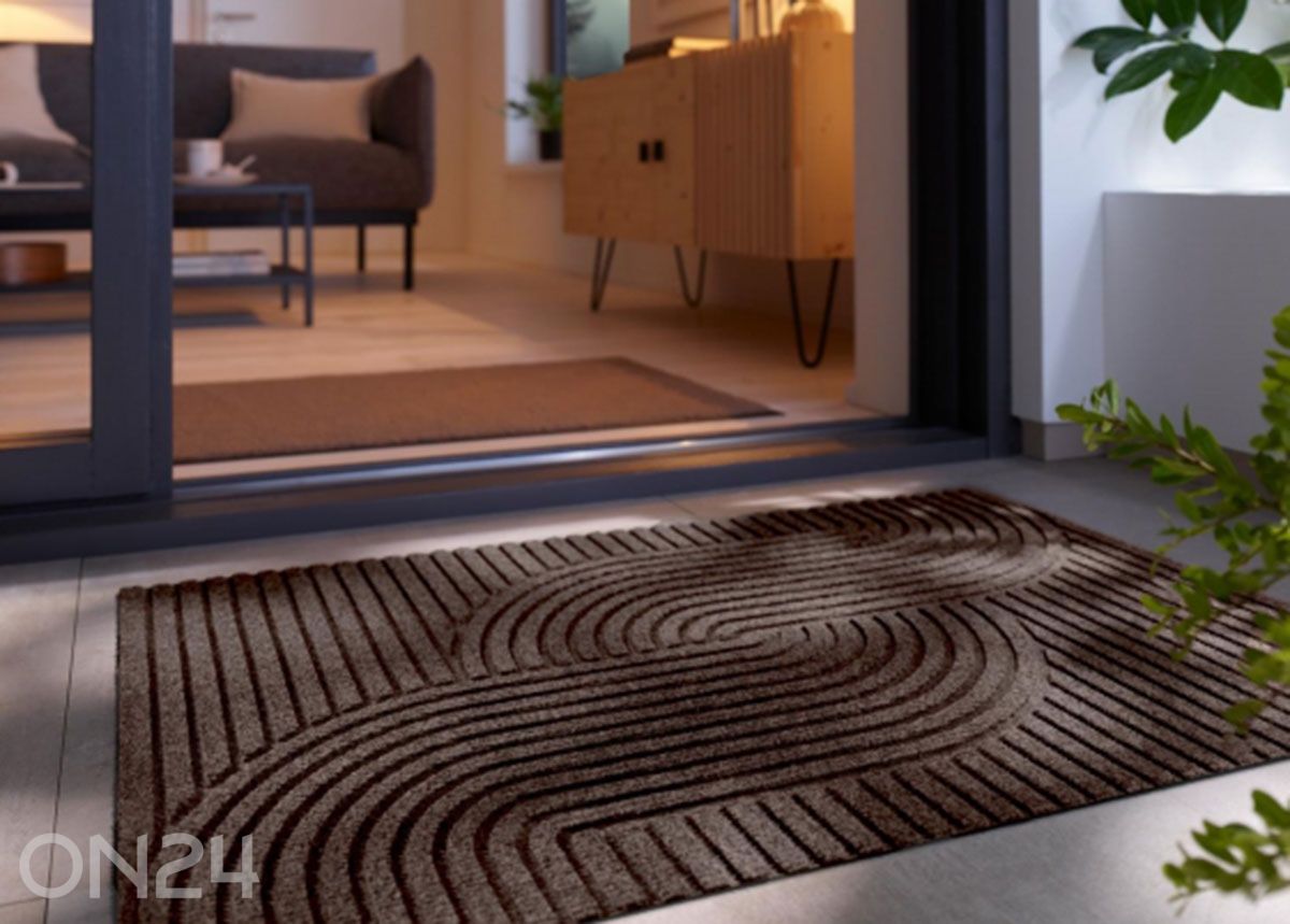 Дверной коврик Dune Loop dark brown 60x90 см увеличить