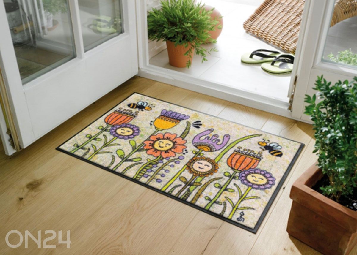 Дверной коврик Friendly Flowers 50x75 см увеличить