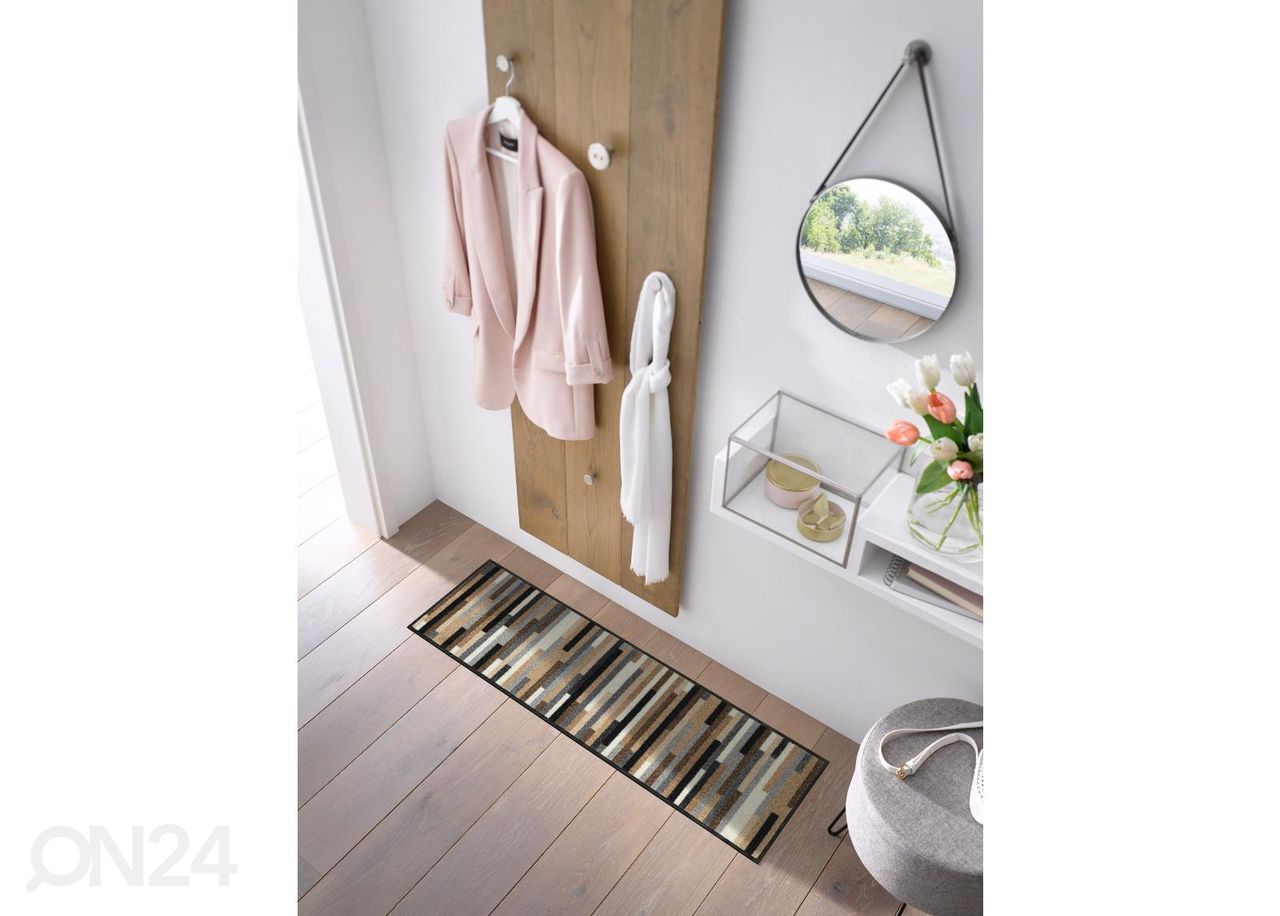 Дверной коврик Mikado Stripes nature 35x120 cm увеличить