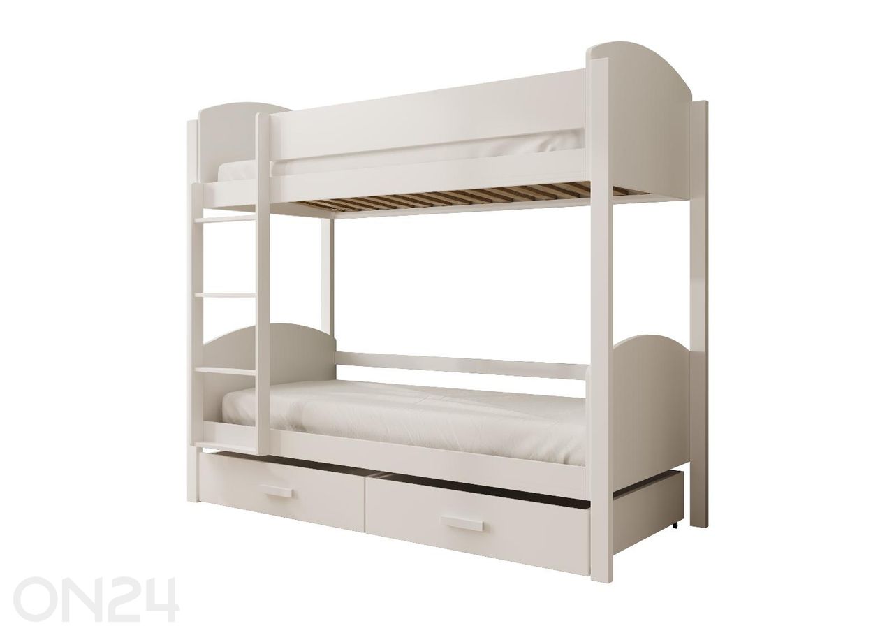 Двухъярусная кровать с матрасами Jori 90x200 см увеличить