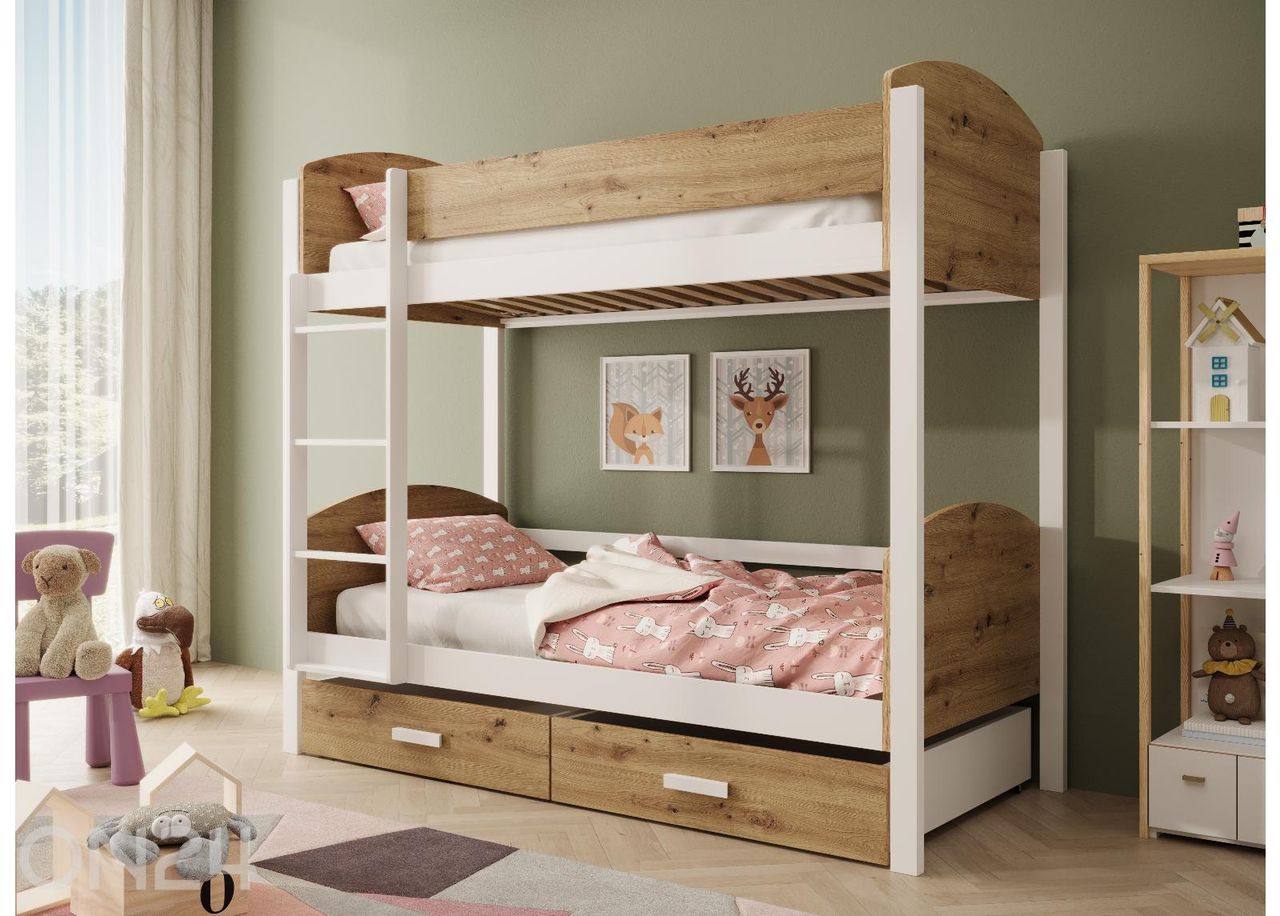 Двухъярусная кровать Jori 90x200 см увеличить