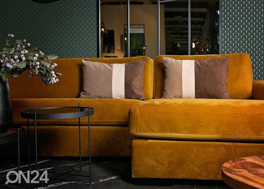Декоративная подушка Velvet Trio Midi, коричневый и бежевый 40x60 см увеличить