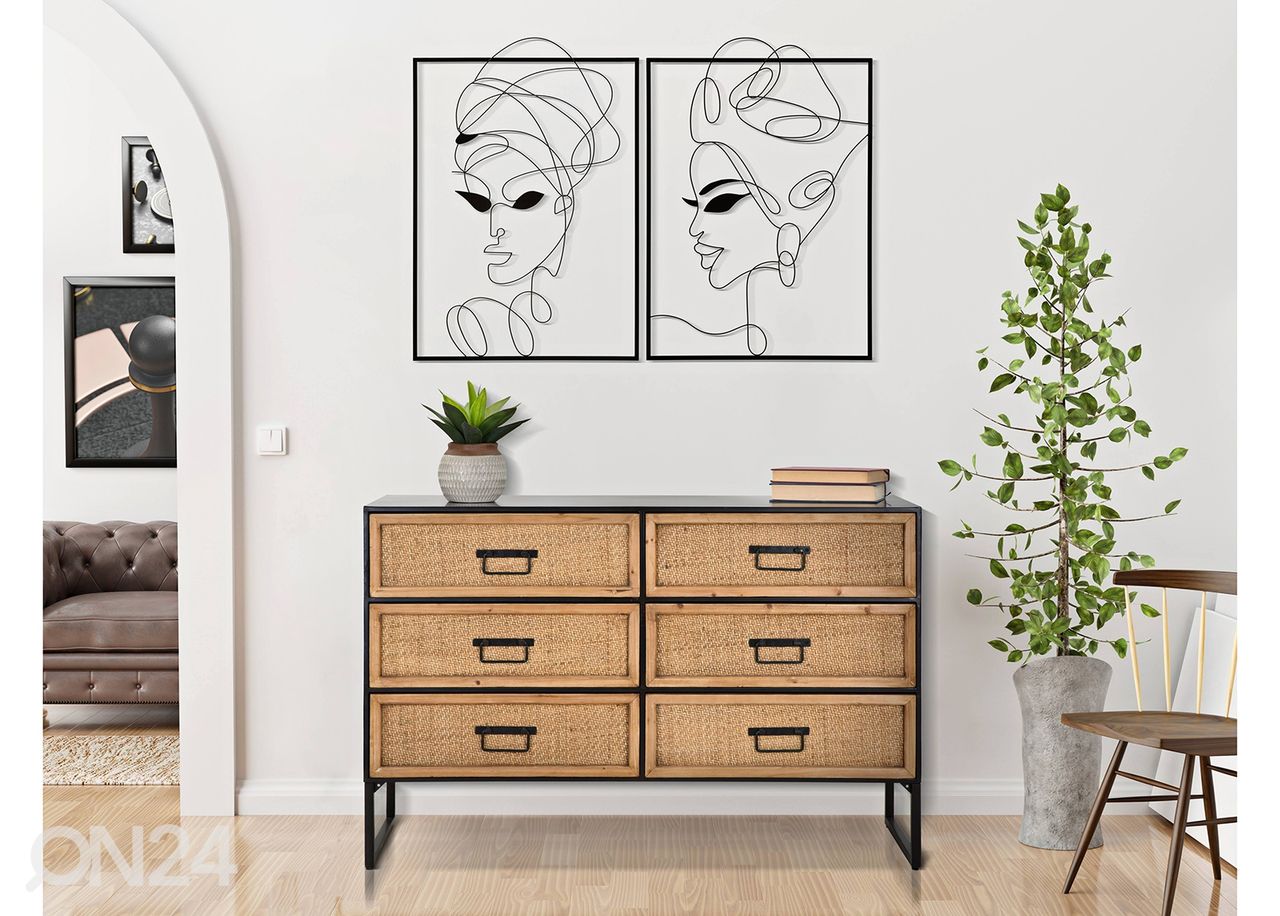 Декорация настенная Tribal Woman 2 шт 70x100 cm увеличить