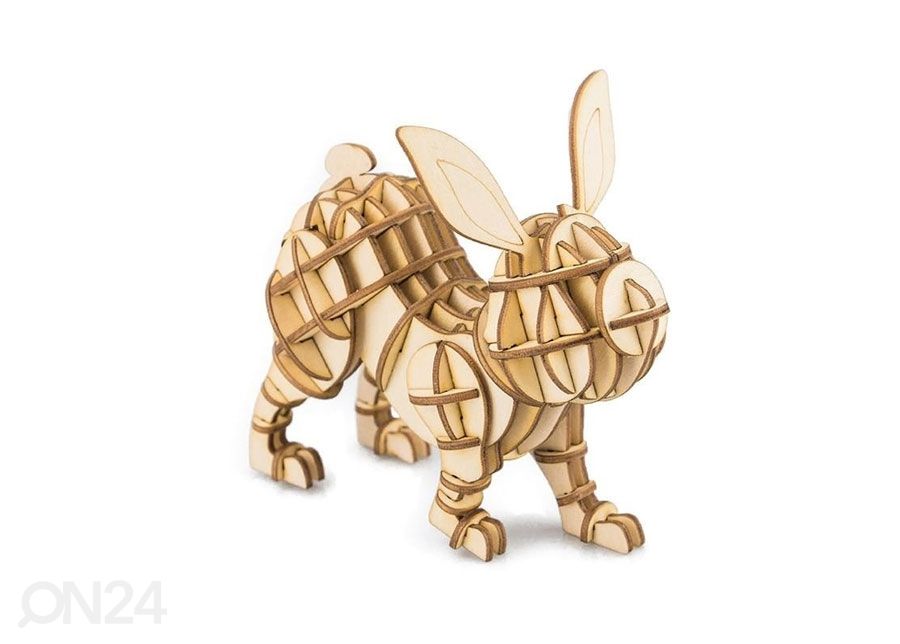 Деревянная 3D-головоломка Заяц увеличить