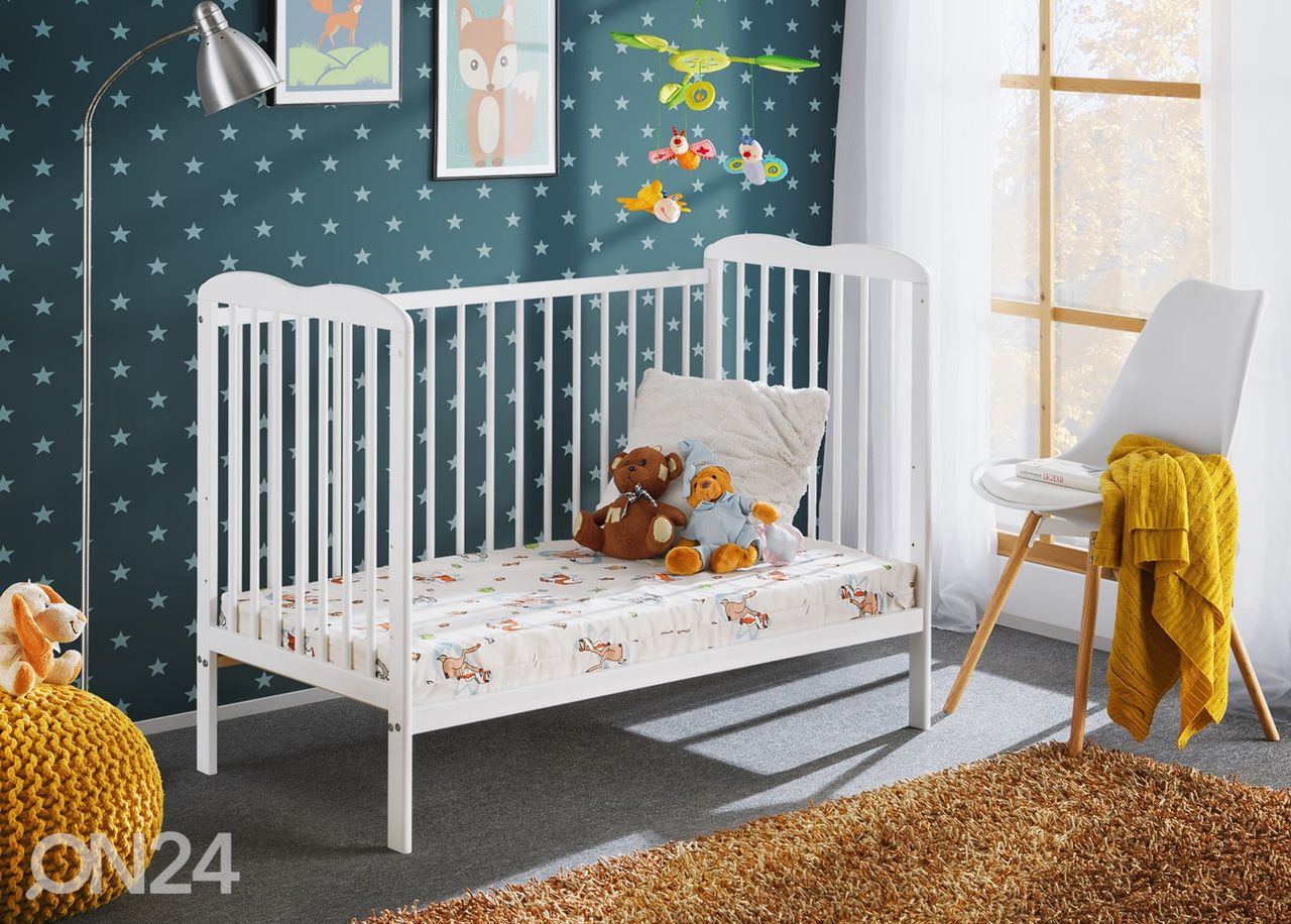 Детская кроватка Ala II 60x120 cm, белый увеличить