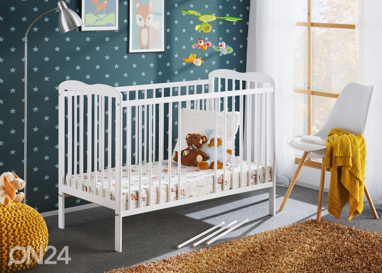Детская кроватка Ala II 60x120 cm, белый увеличить