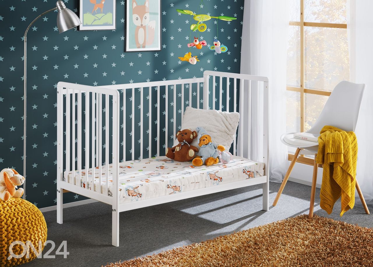 Детская кроватка Cypi II 60x120 cm, белый увеличить