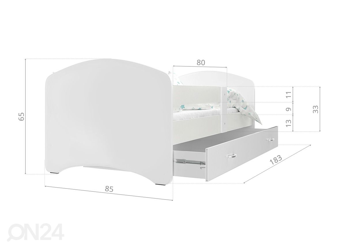 Детская кровать 80x180 cm увеличить