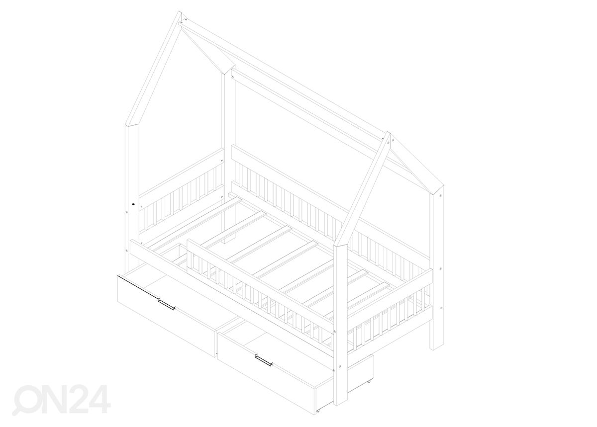 Детская кровать Sofia I 70x140 см увеличить