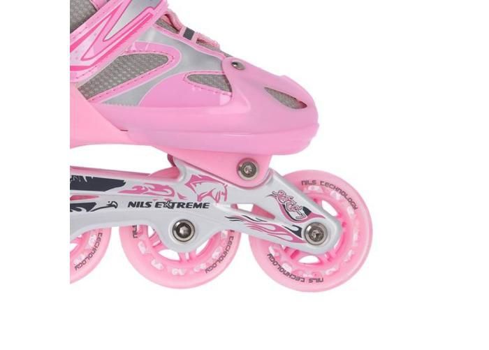 Детские коньки / роликовые коньки Nils Extreme 2w1 Pink 31-34 NH18366 A увеличить
