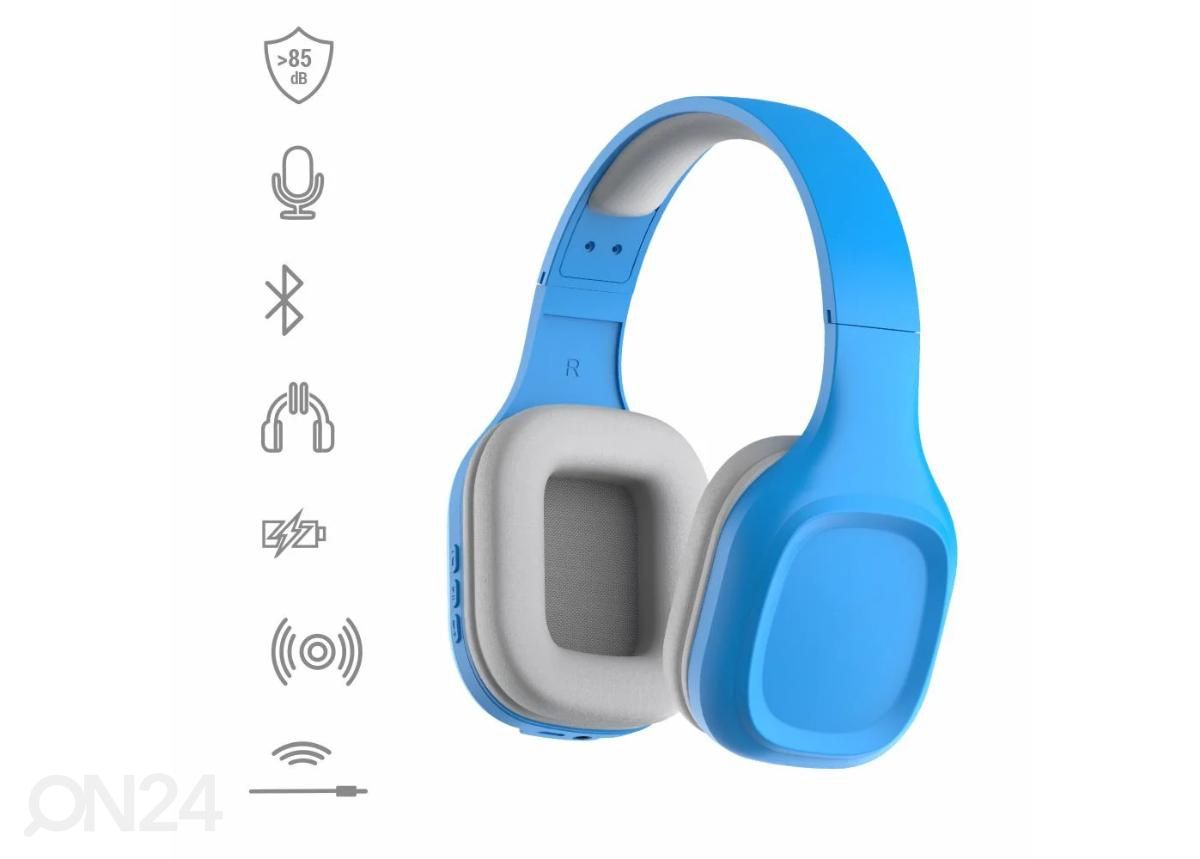 Детские bluetooth наушники Manta HDP802BL, синие увеличить