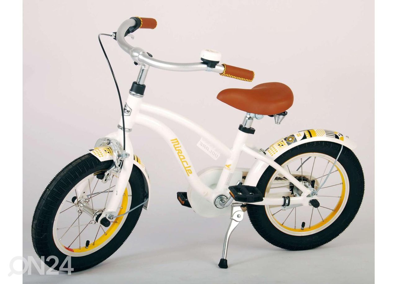 Детский велосипед 14 дюймов Volare Miracle Cruiser белый увеличить