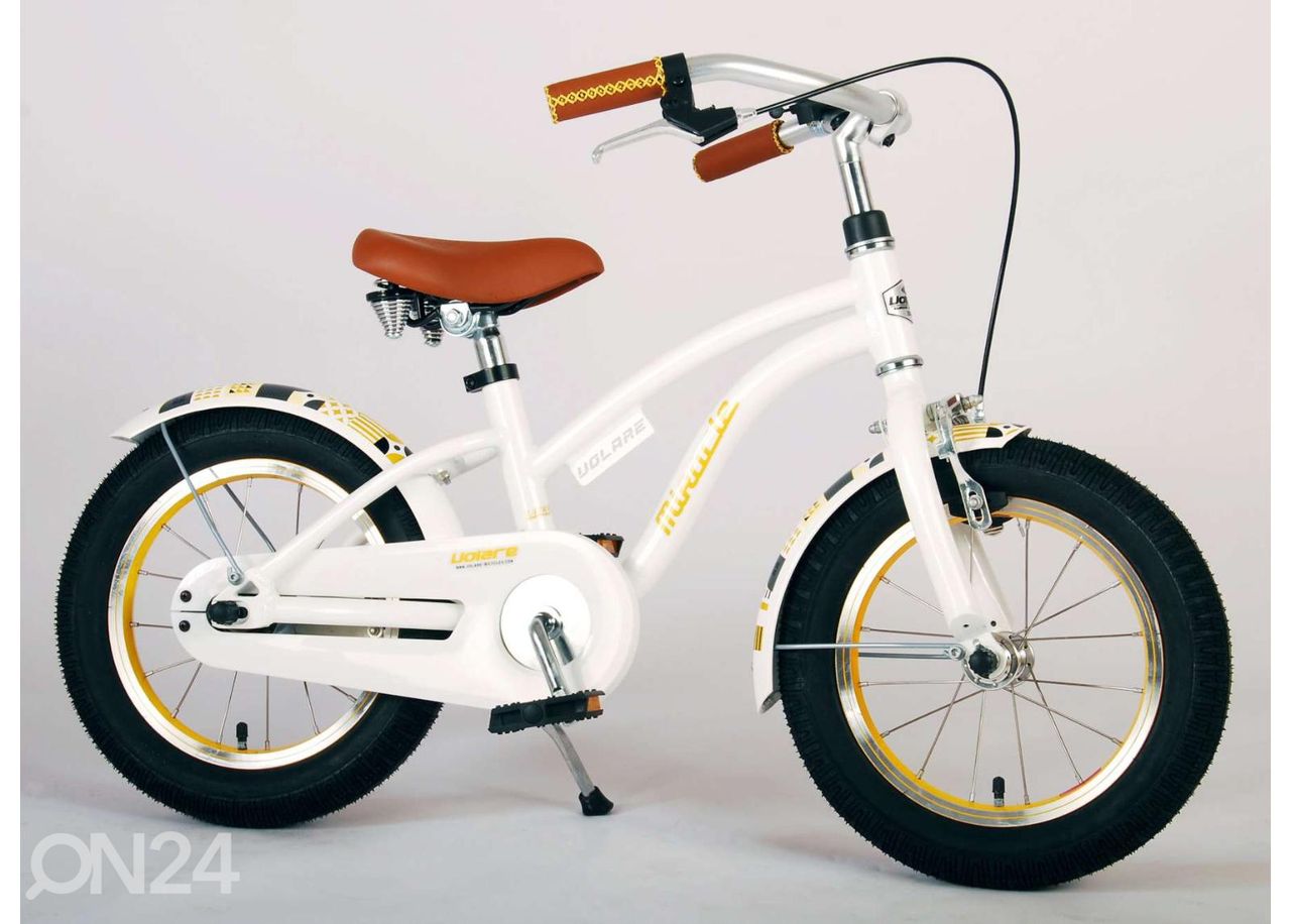 Детский велосипед 14 дюймов Volare Miracle Cruiser белый увеличить