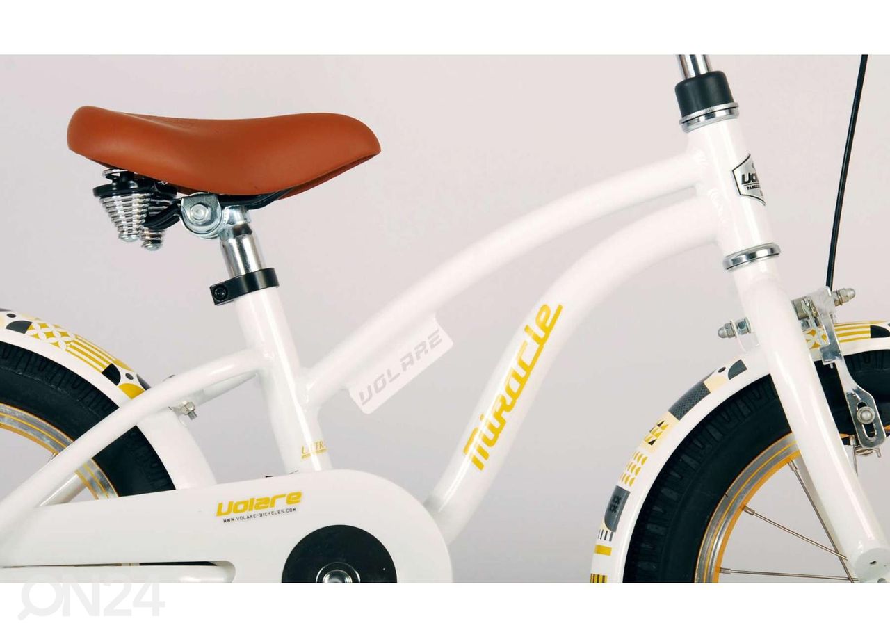 Детский велосипед 14 дюймов Volare Miracle Cruiser белый увеличить