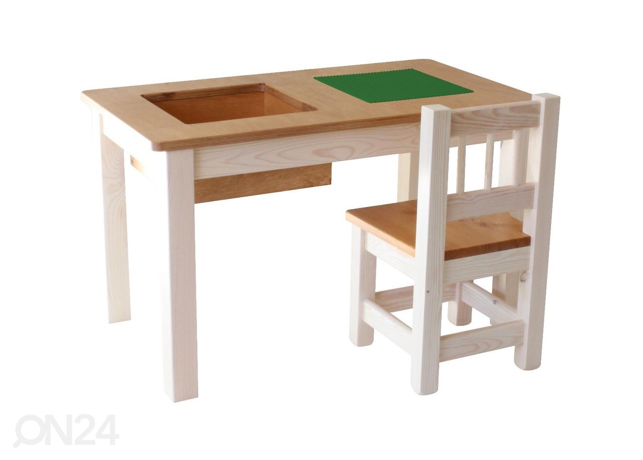 Детский стол для лего 86x47xh63 cm увеличить