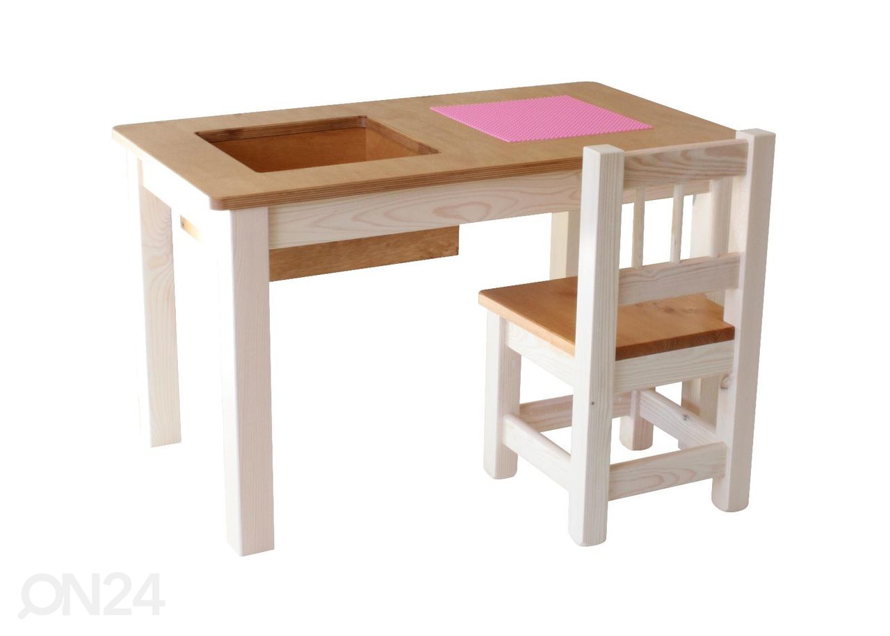 Детский стол для лего 86x47xh63 cm увеличить