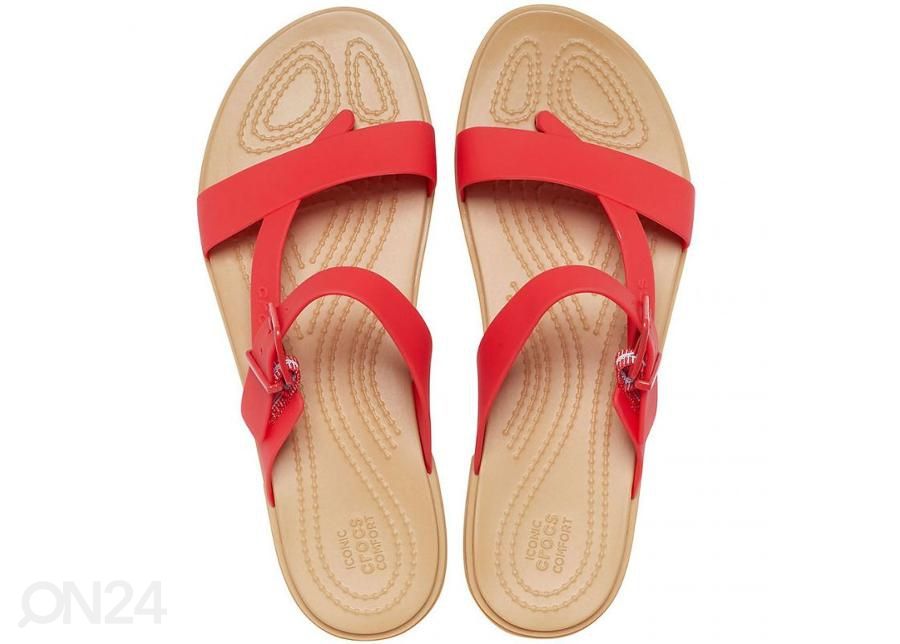 Женские шлепанцы Crocs Tulum Toe Post увеличить