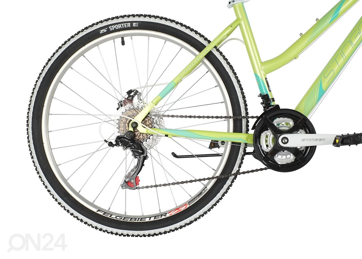 Женский велосипед Stinger Latina D 26", зеленый увеличить
