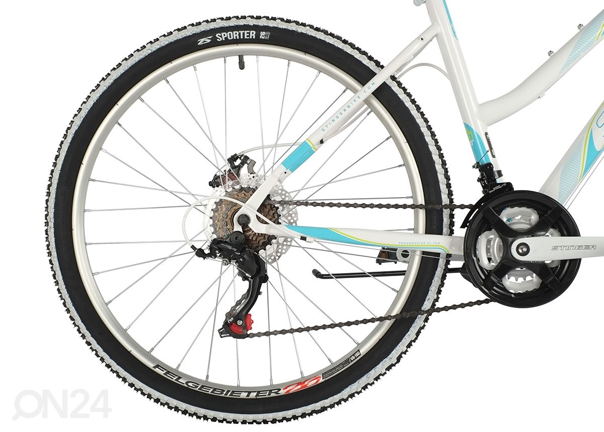 Женский горный велосипед Stinger Latina D 26", белый увеличить