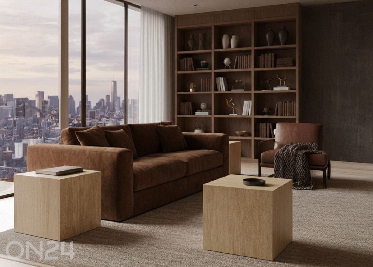 Журнальный столик Bud Cube, 2 шт., бежевый увеличить