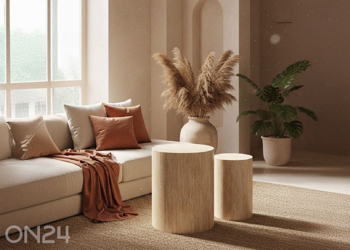 Журнальный стол Bud 2шт, бежевый увеличить