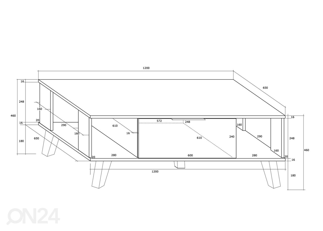 Журнальный стол Kilty 120x69 cm увеличить