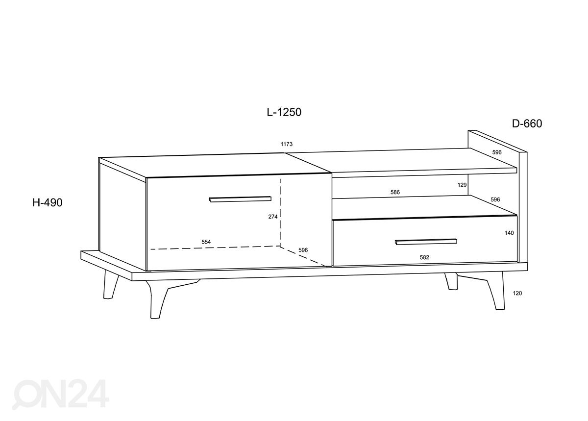 Журнальный стол Kinsale 125x66 cm увеличить