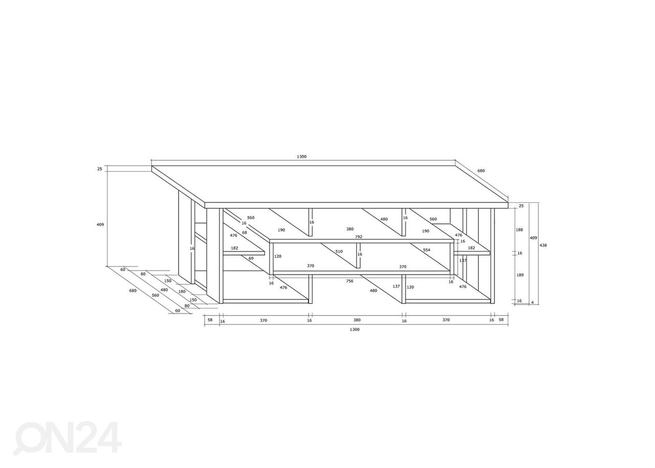 Журнальный стол Macroom 130x68 cm увеличить