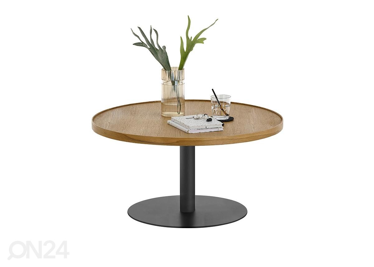 Журнальный стол Monteverde дуб/чёрный Ø80 cm увеличить