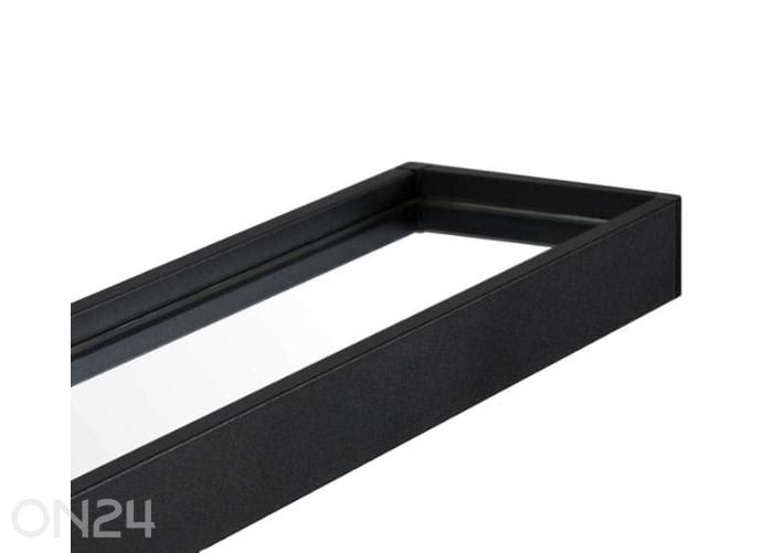 Зеркало с полкой 80 см, чёрное увеличить