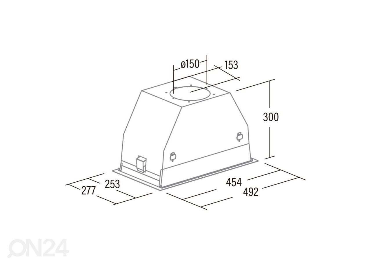 Интегрированная вытяжка Cata GC DUAL A 45 XGWH увеличить