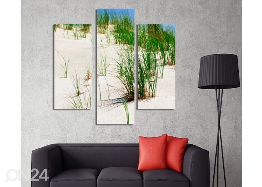 Картина из 3-частей Dunes on the beach 2 3D 90x80 см увеличить