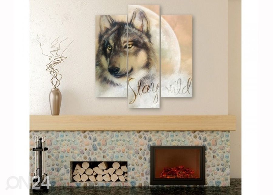 Картина из 3-частей Stay wild 3D 90x80 см увеличить