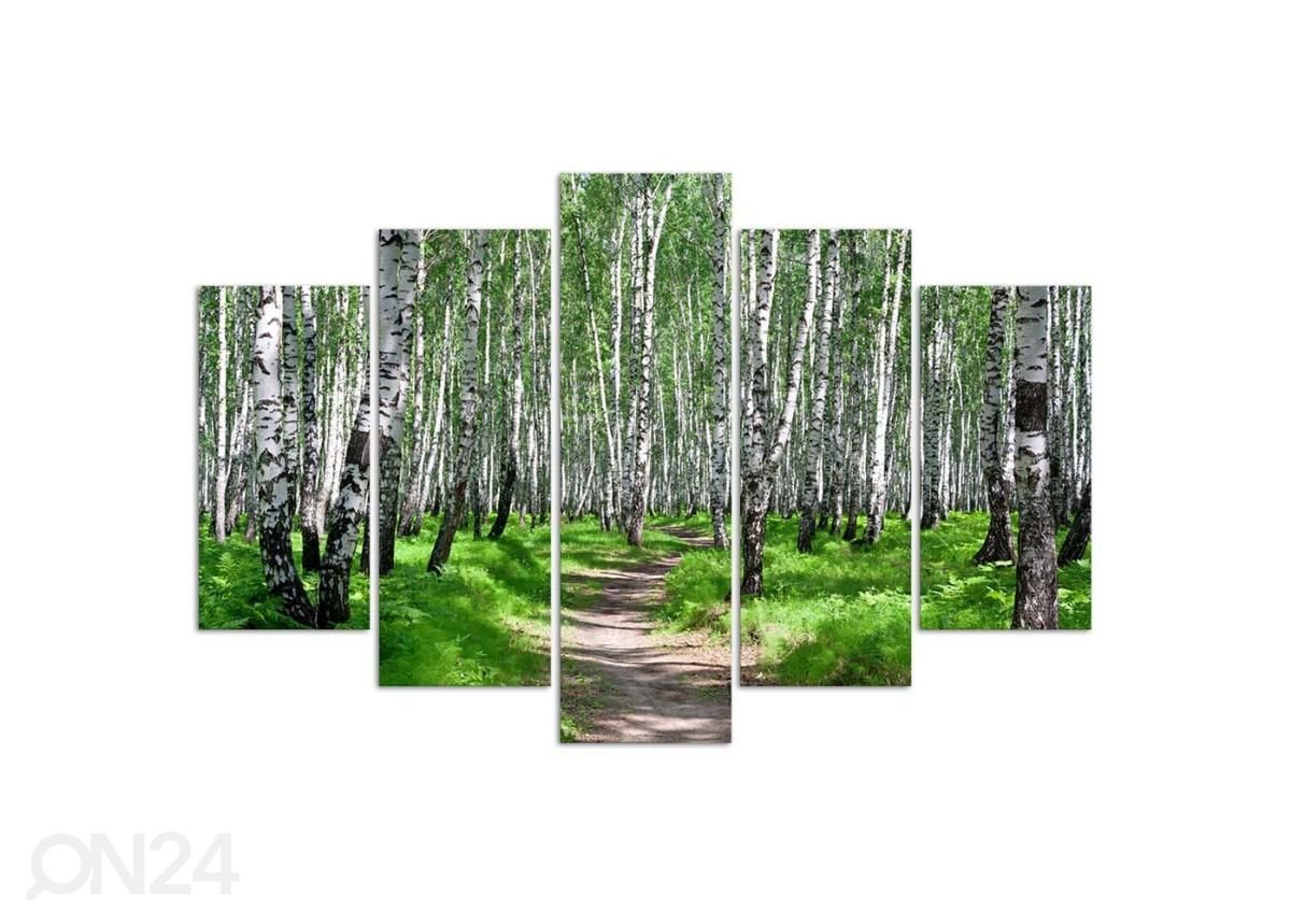 Картина из 5-частей Birch forest 150x100 см увеличить