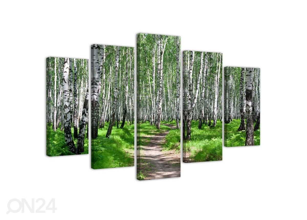 Картина из 5-частей Birch forest 150x100 см увеличить