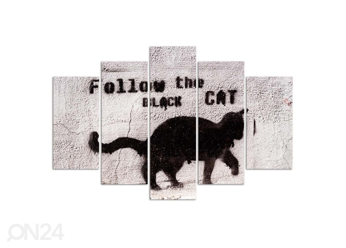 Картина из 5-частей Black cat 100x70 см увеличить