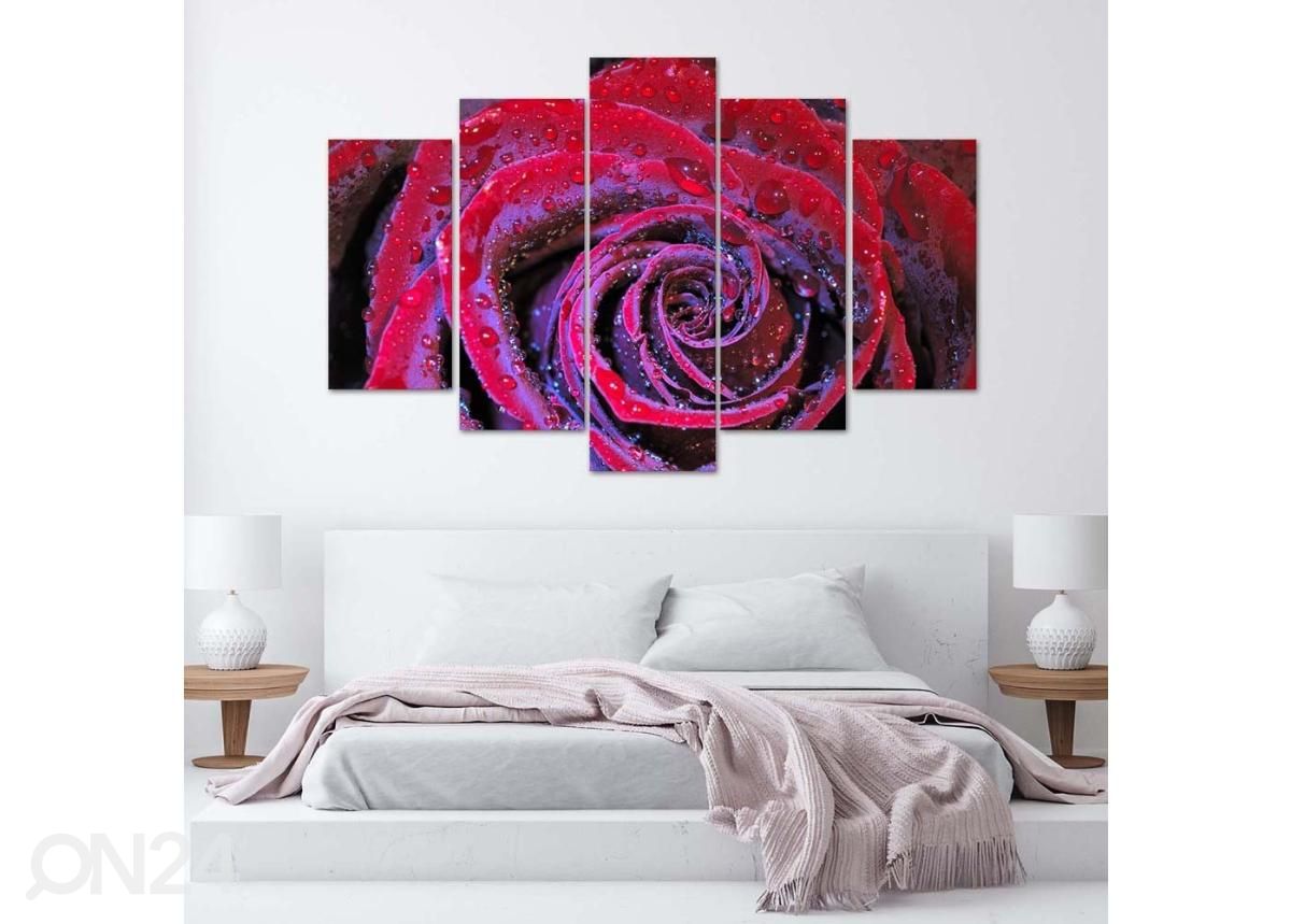 Картина из 5-частей Dew rose 200x100 см увеличить