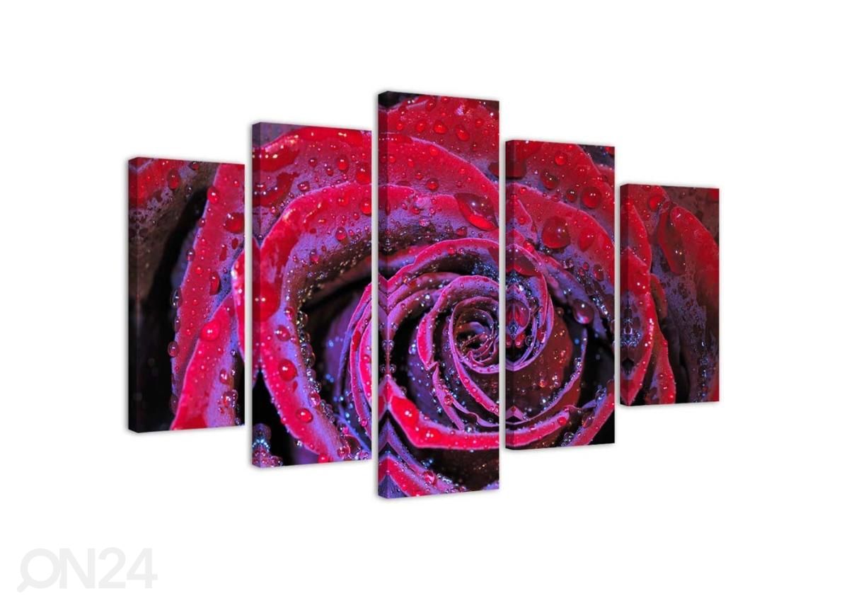 Картина из 5-частей Dew rose 200x100 см увеличить