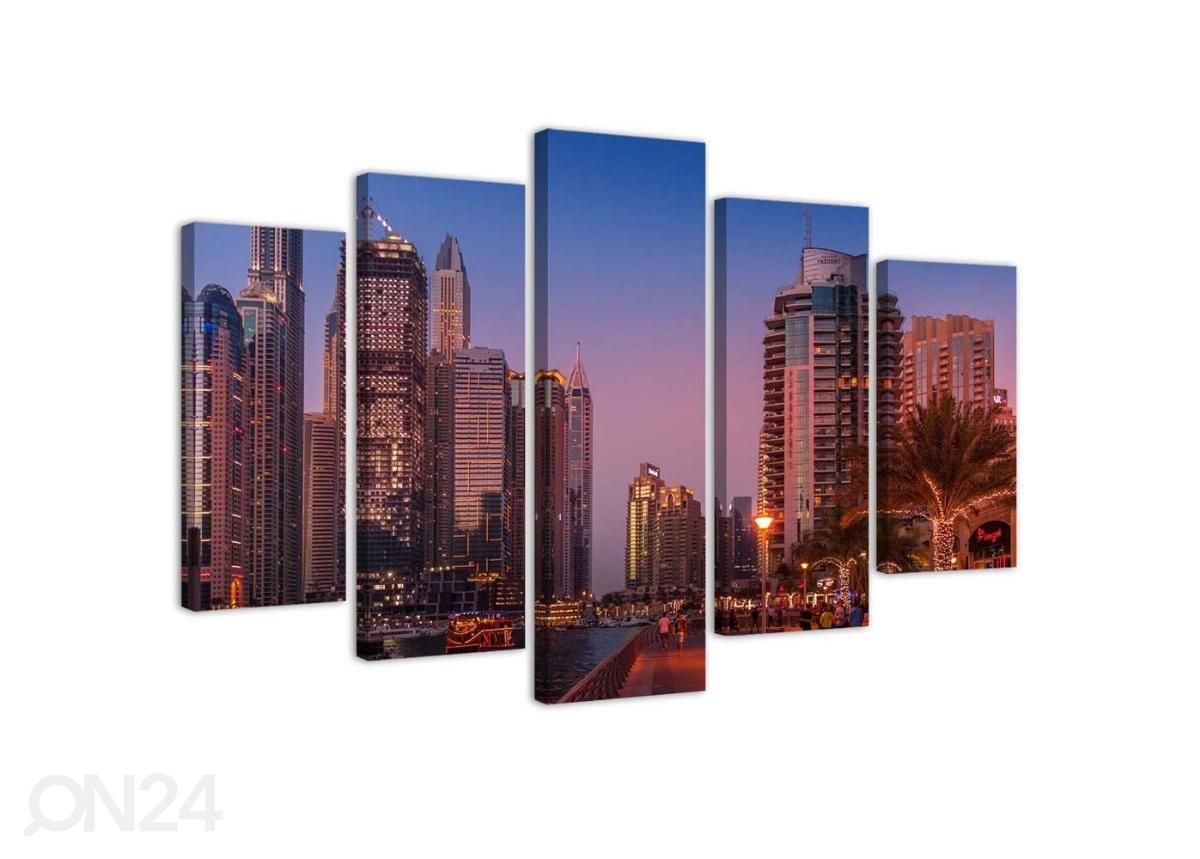 Картина из 5-частей Dubai Evening 150x100 см увеличить