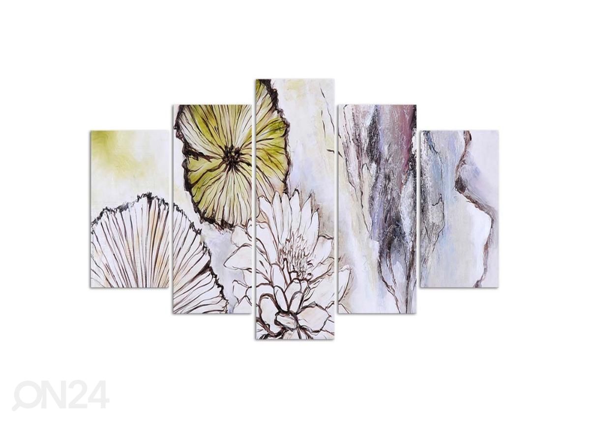 Картина из 5-частей Flowers 150x100 см увеличить