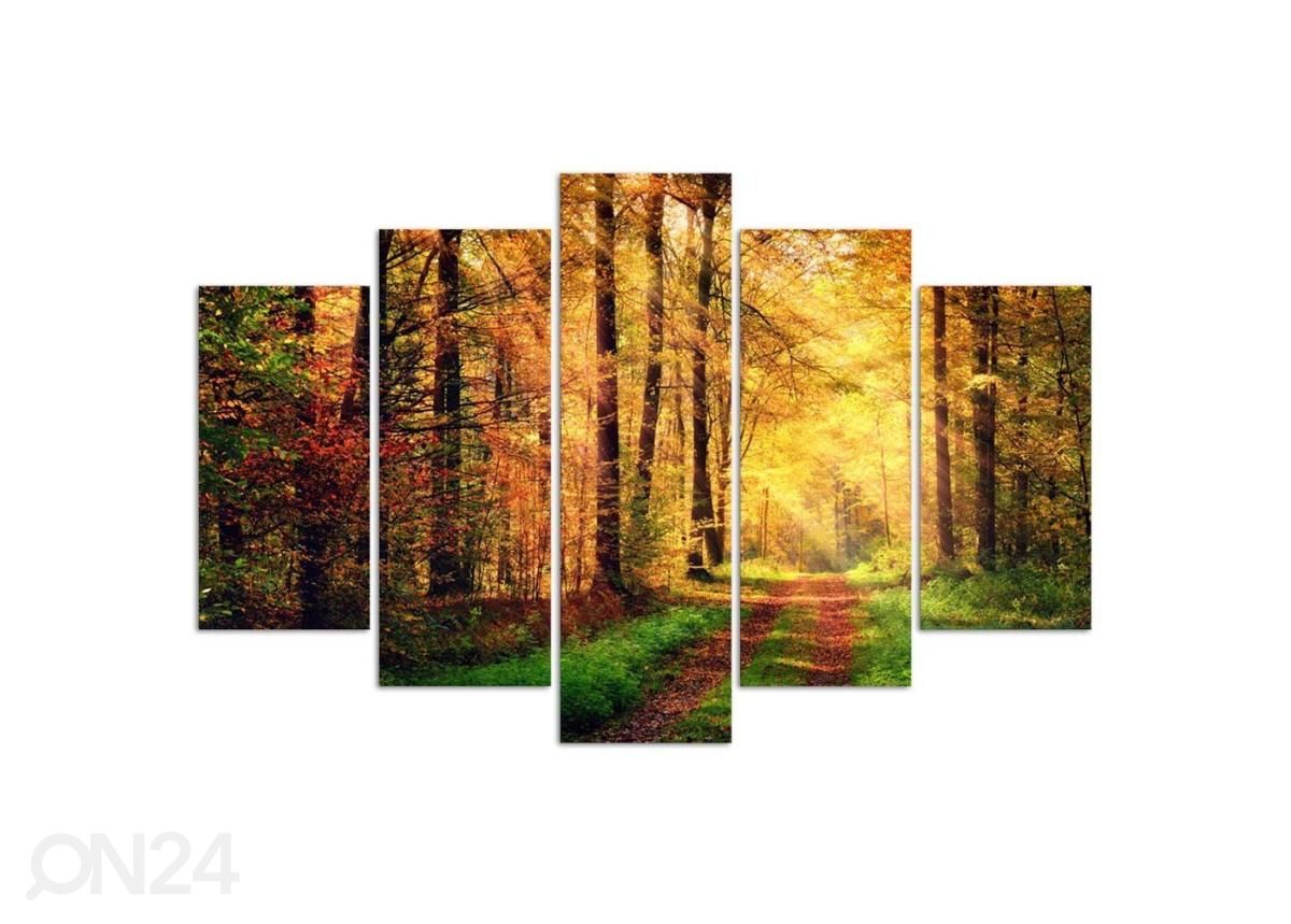 Картина из 5-частей Forest road 150x100 см увеличить