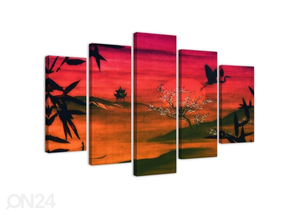 Картина из 5-частей Japan sunlit 150x100 см увеличить