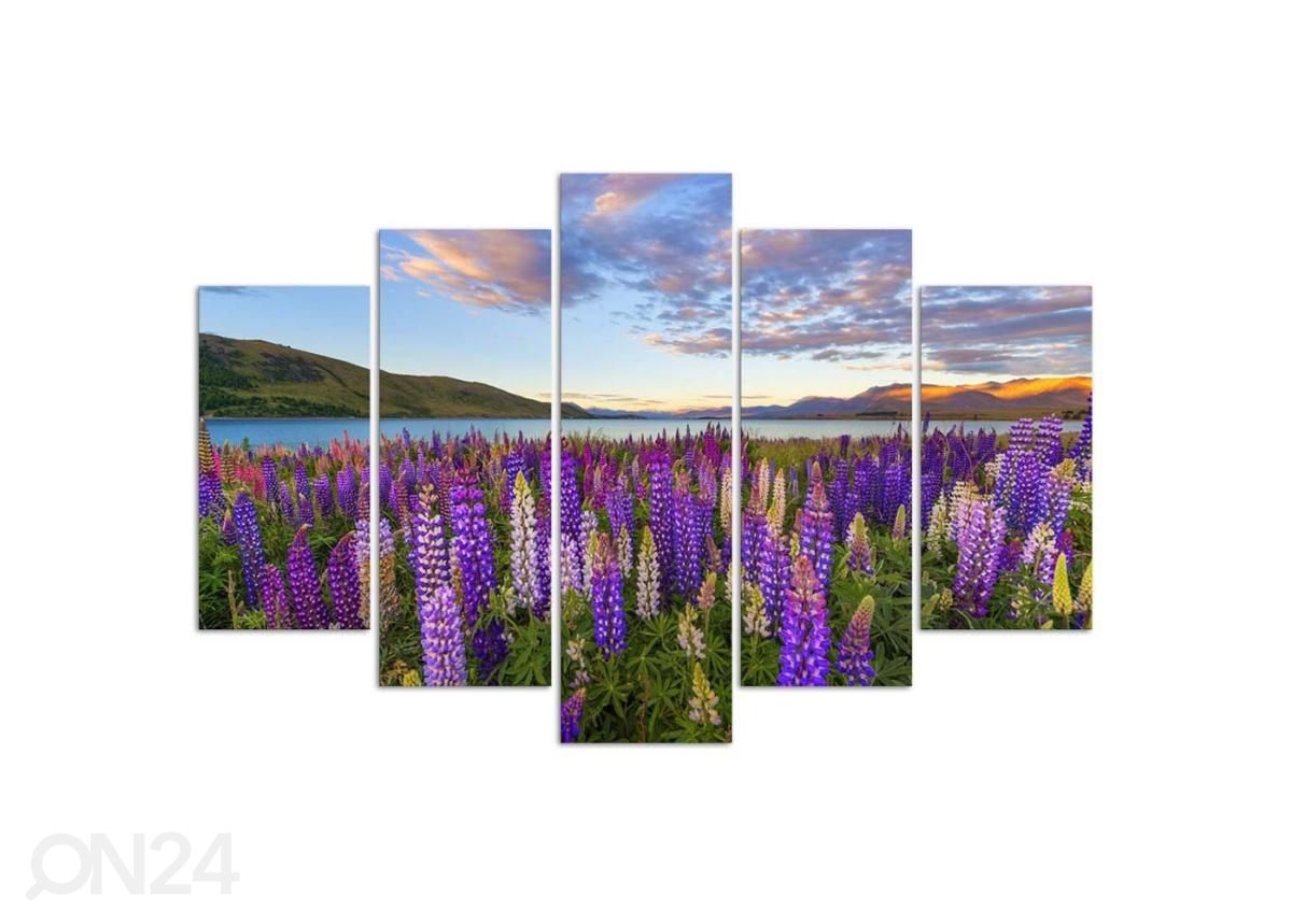 Картина из 5-частей Lavender fragrance 150x100 см увеличить