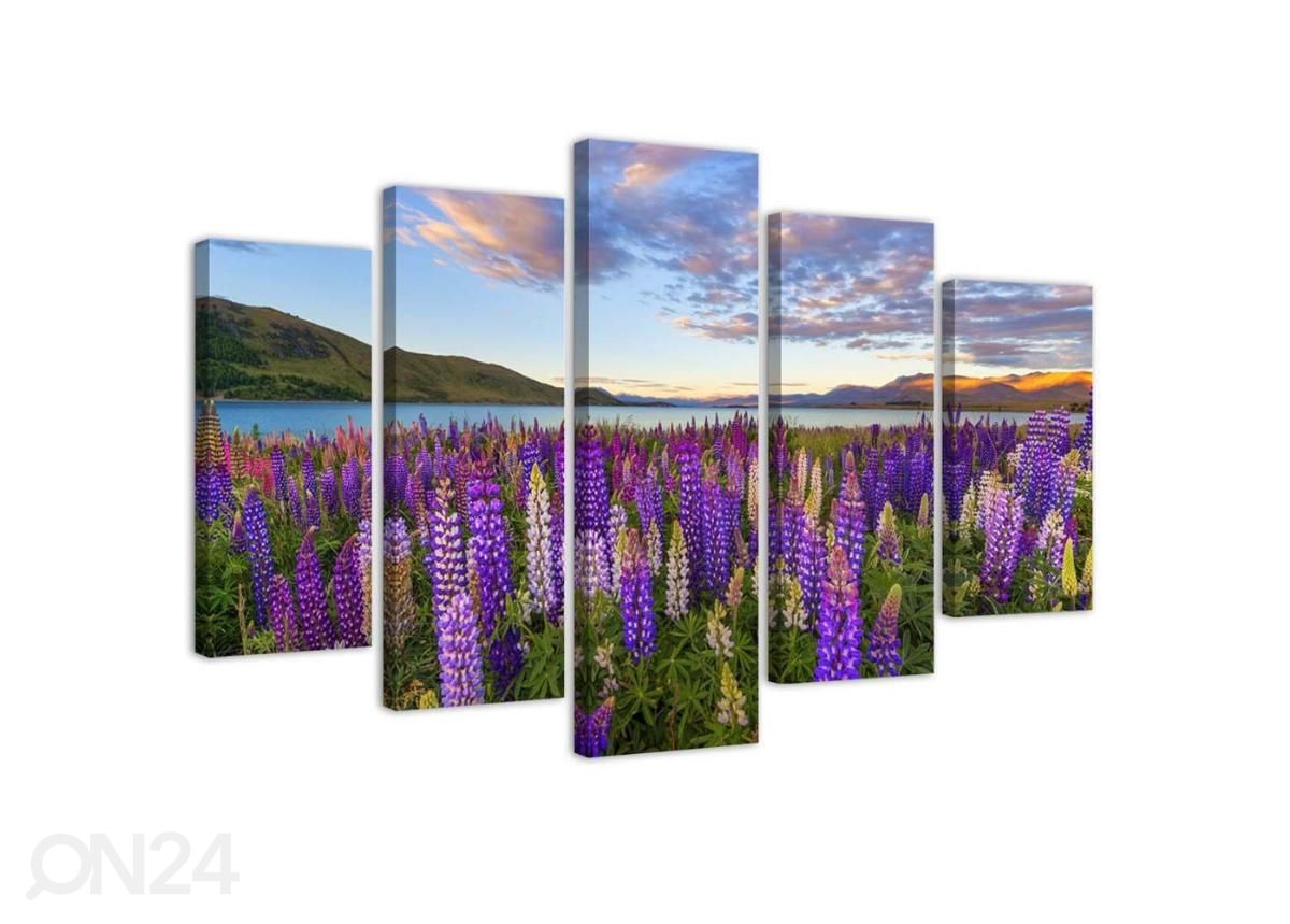 Картина из 5-частей Lavender fragrance 150x100 см увеличить