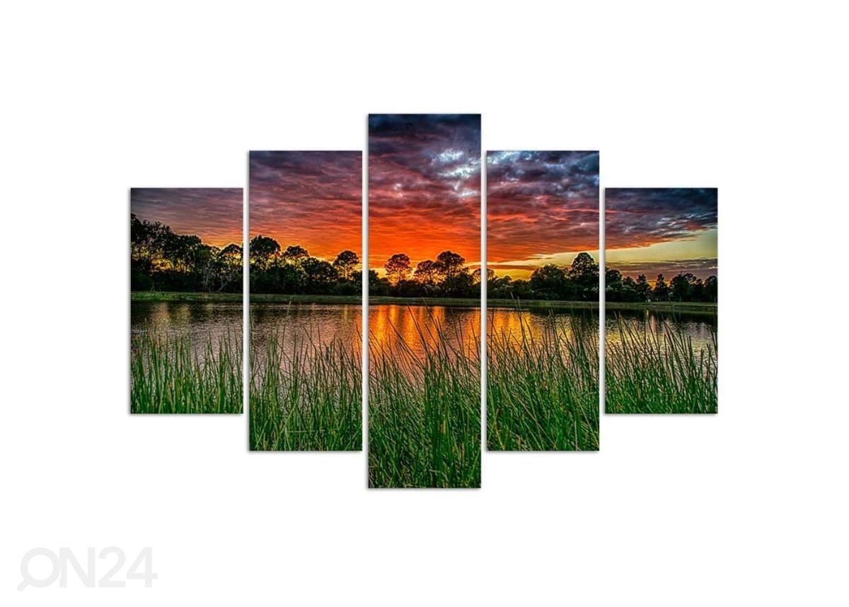 Картина из 5-частей Sky at sunset 100x70 см увеличить