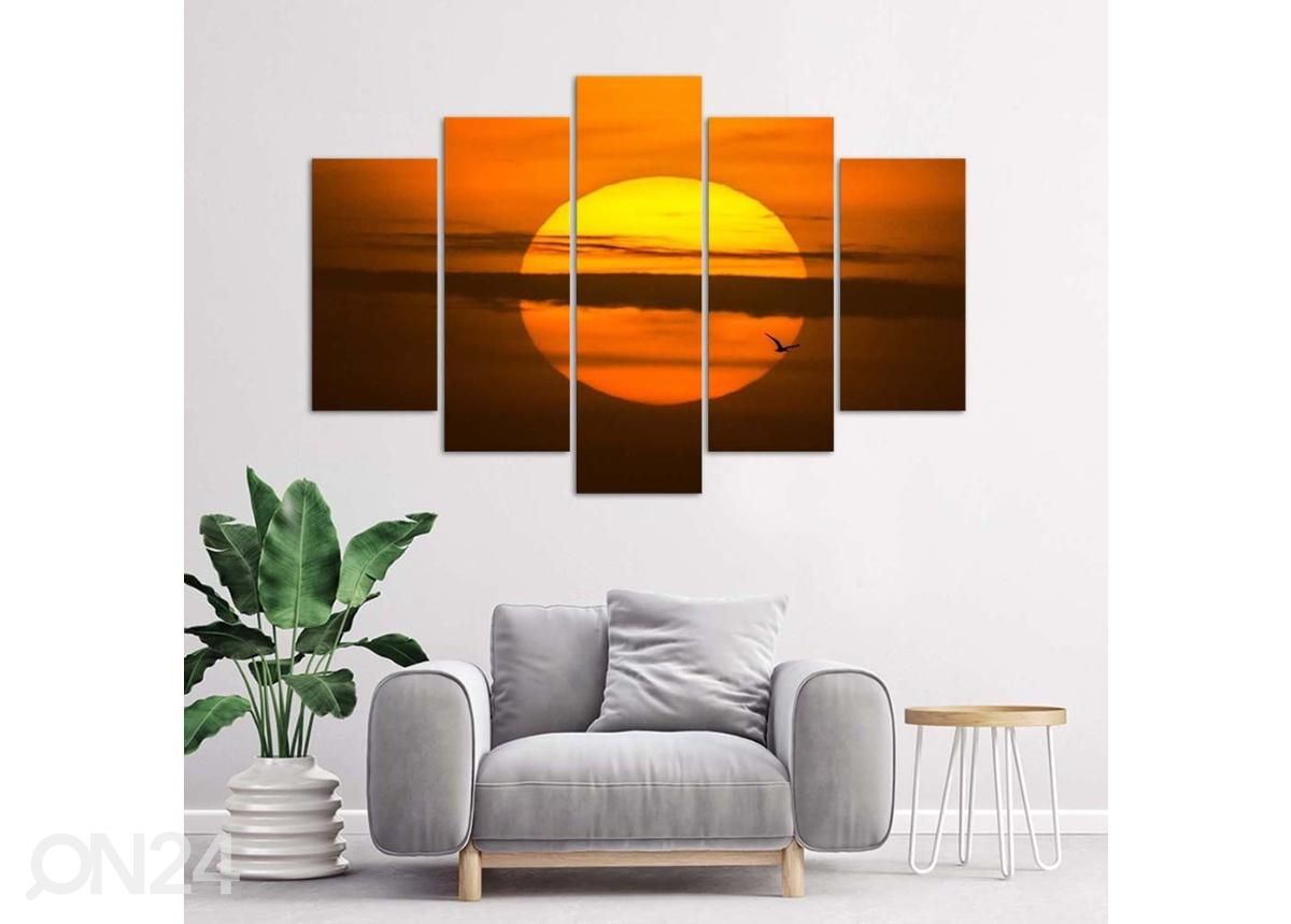 Картина из 5-частей Sunset 150x100 см увеличить