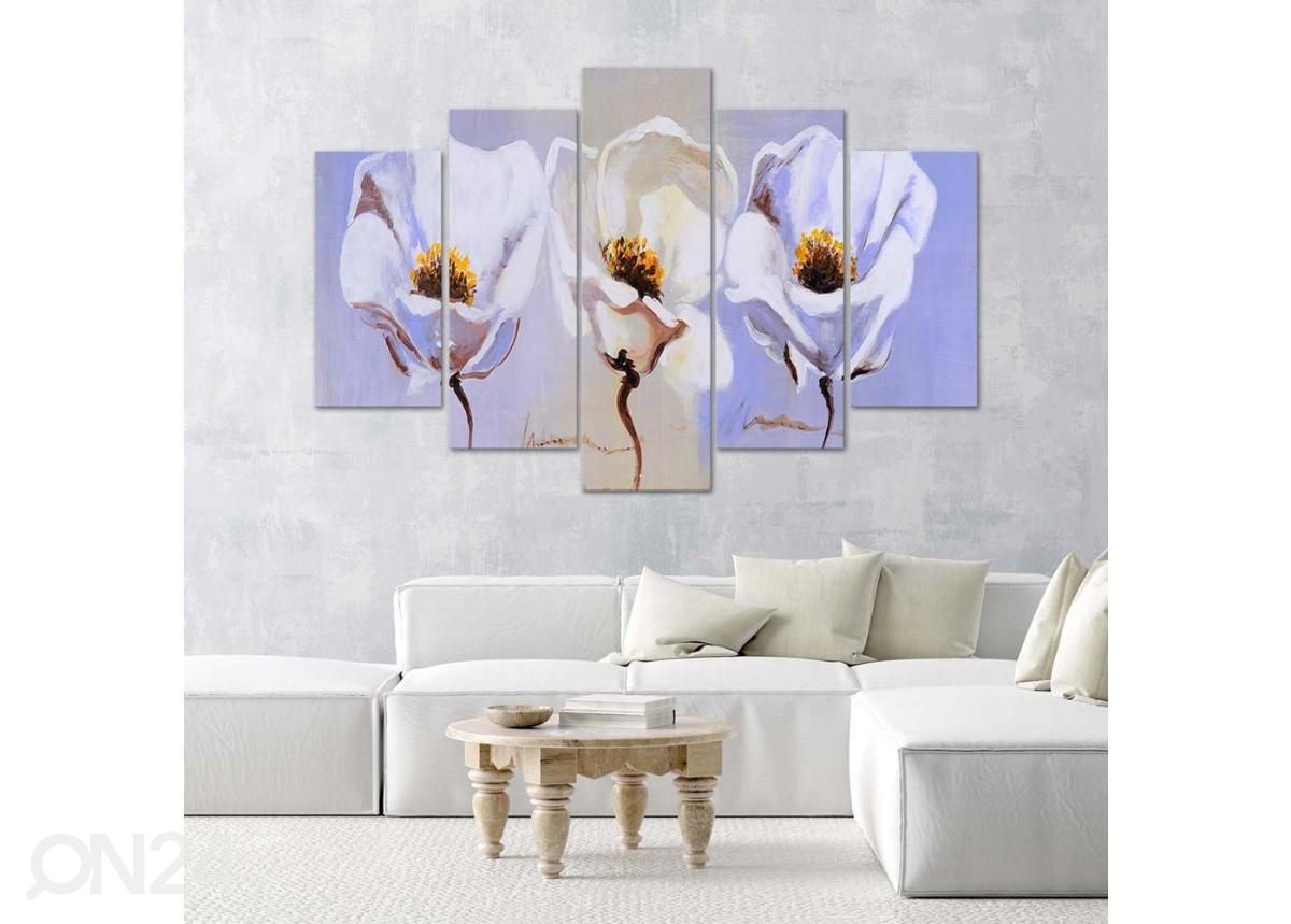 Картина из 5-частей Three Flowers 150x100 см увеличить