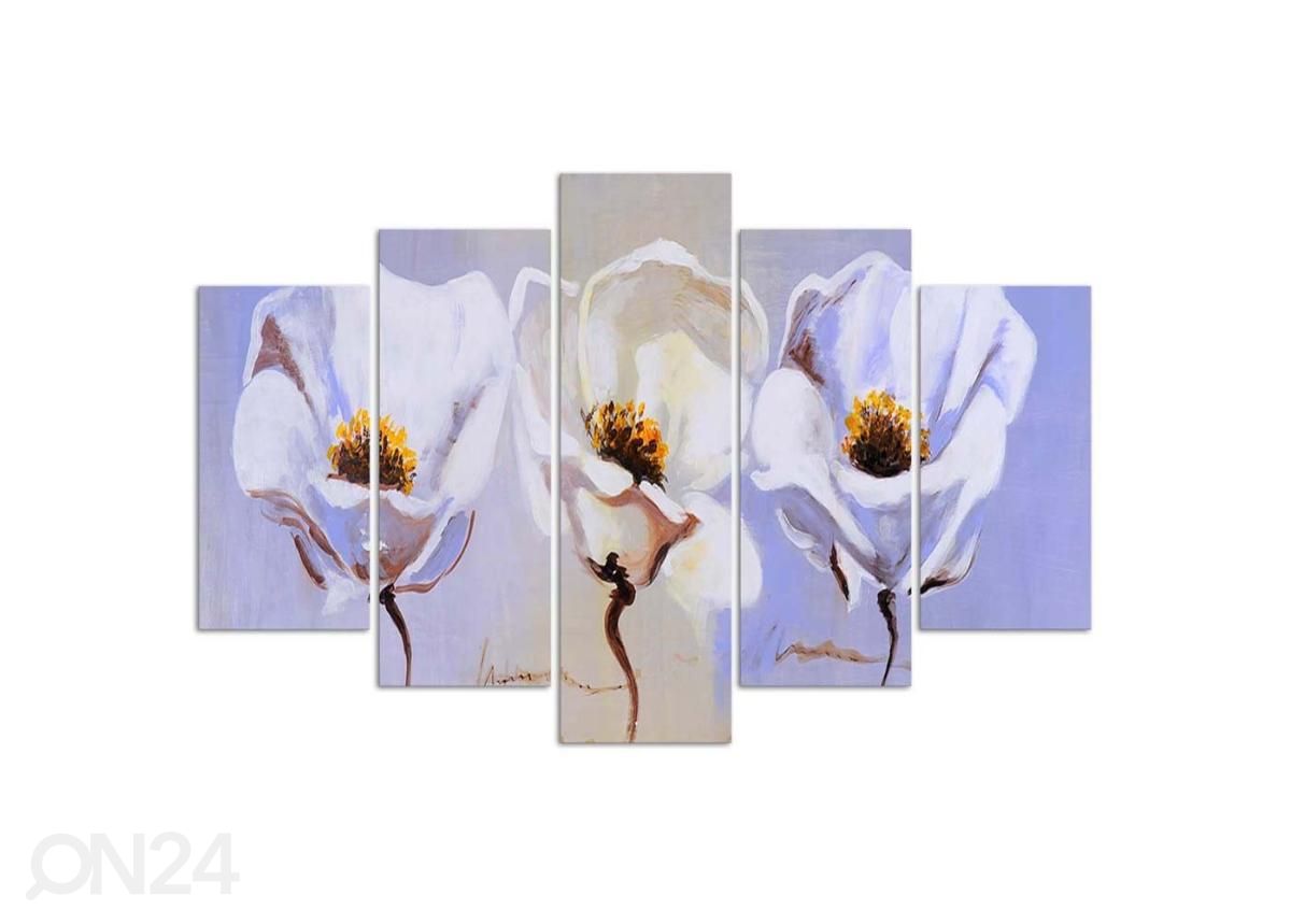 Картина из 5-частей Three Flowers 150x100 см увеличить