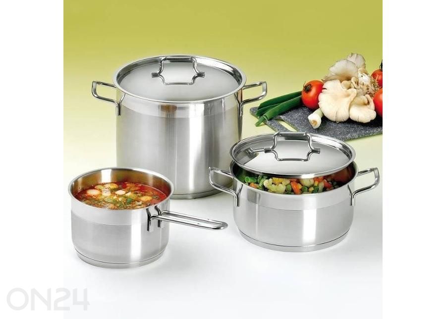 Кастрюля из нержавеющей стали с крышкой Anett, Ø 26 см, 10 л увеличить